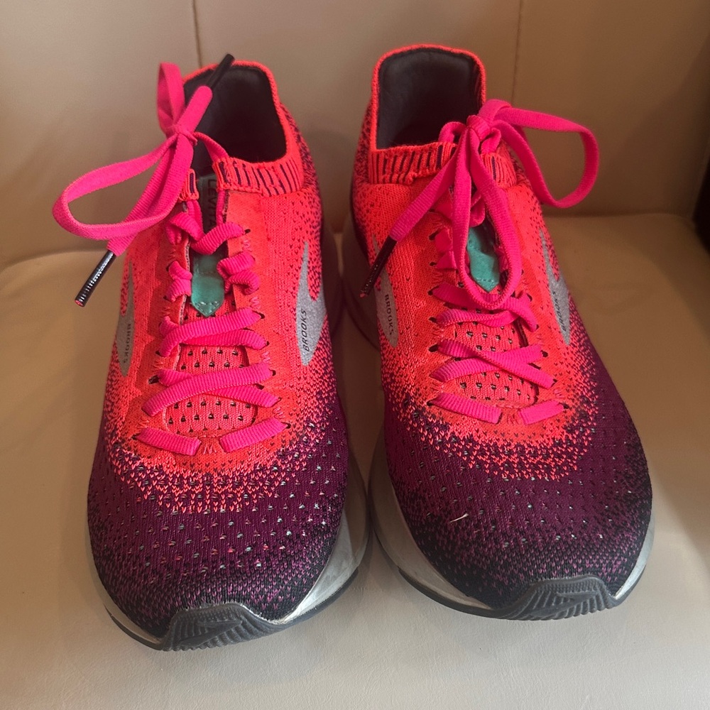 Brooks Pink and Purple Running Shoes